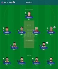IPL Fantasy 2023 team suggested for the previous game